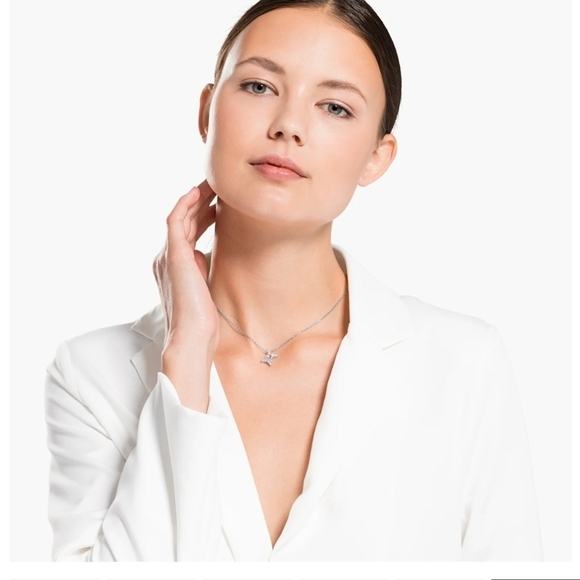 Swarovski Crystal Zodiac Gemini Silver Necklace - Picture 8 of 8